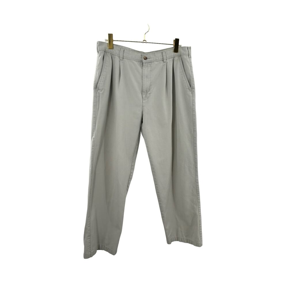George Dress Pants Front Pleated Classic Tan‎ Casual Pants Men's  38 x 32